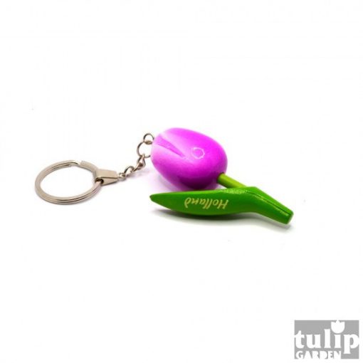 száras fa tulipán kulcstartó-lila